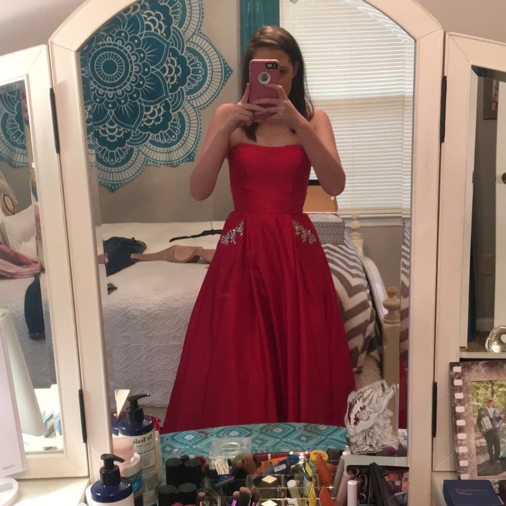 Beautiful red prom dress